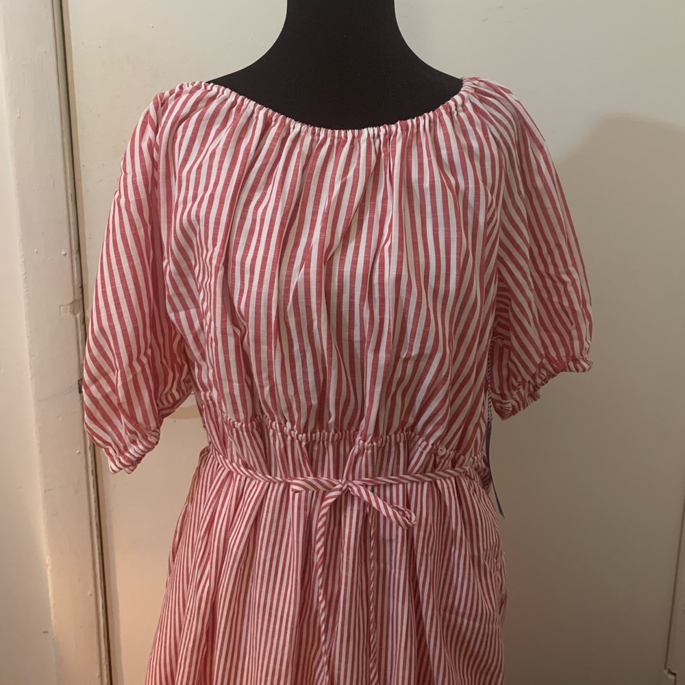 Women’s Red and White Draper James Dress Size 2xl NWT